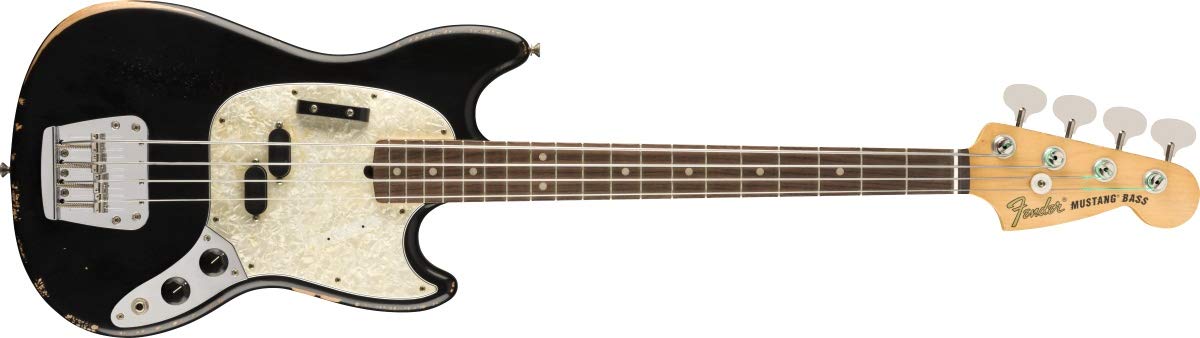 Amazon | Fender エレキベース JMJ Road Worn® Mustang® Bass, Black